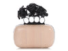 Alexander McQueen Snakeskin Roses Handle Clutch