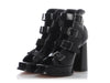 Alexander McQueen Black Rave Buckle Boots