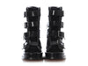 Alexander McQueen Black Rave Buckle Boots