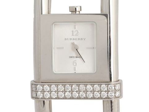 Burberry Stainless Steel Diamond Padlock Watch