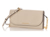 Burberry Cream Leather Clutch