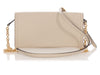 Burberry Cream Leather Clutch