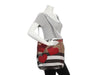 Burberry Medium Red Canvassed Check Sequin Hearts Ashby Hobo