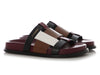 Burberry Dark Birch Colorblocked Thelma Sandals