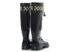 Burberry Black Haymarket Rain Boots