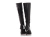Balenciaga Black Leather Tall Boots