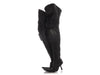 Balenciaga Black Runway Over the Knee Motocross Heel Boots