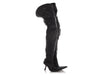 Balenciaga Black Runway Over the Knee Motocross Heel Boots