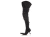 Balenciaga Black Runway Over the Knee Motocross Heel Boots