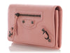 Balenciaga Rose Peche Continental Wallet