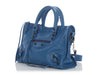 Balenciaga Small Denim Blue Leather Le City
