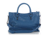 Balenciaga Small Denim Blue Leather Le City