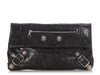 Balenciaga Black Agneau Giant 21 Envelope Clutch