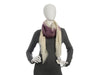 Balenciaga White and Purple Cashmere Shawl