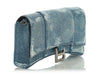 Balenciaga Denim Hourglass Wallet on Chain