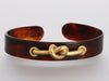 Aldo Cipullo Vintage Tortoiseshell and 18K Gold Knot Bracelet