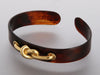 Aldo Cipullo Vintage Tortoiseshell and 18K Gold Knot Bracelet