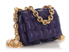 Bottega Venetta Maxi Blue Padded Chain Cassette Bag