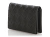 Bottega Veneta Black Intrecciato Business Card Case