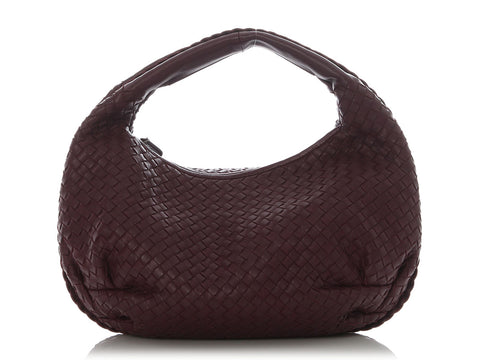 Bottega Veneta Medium Eggplant Veneta Hobo