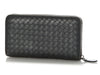Bottega Veneta Anthracite Zip Around Continental Wallet