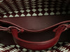 Bottega Veneta Burgundy and White Check Andiamo Tote
