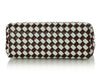 Bottega Veneta Burgundy and White Check Andiamo Tote
