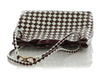 Bottega Veneta Burgundy and White Check Andiamo Tote