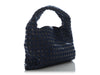 Bottega Veneta Small Abyss Denim and Leather Intrecciato Hop Bag