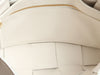 Bottega Maxi White Fringed Intrecciato Nappa Cassette Bag
