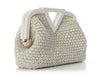 Bottega Veneta White Rubber Crochet The Point Bag
