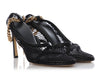 Bottega Veneta Black Mesh Pumps