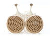Bottega Veneta White Dot Lace-Up Sandals