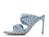 Bottega Veneta Blue Padded Woven Sandals