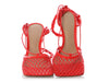 Bottega Veneta Red Mesh Pumps