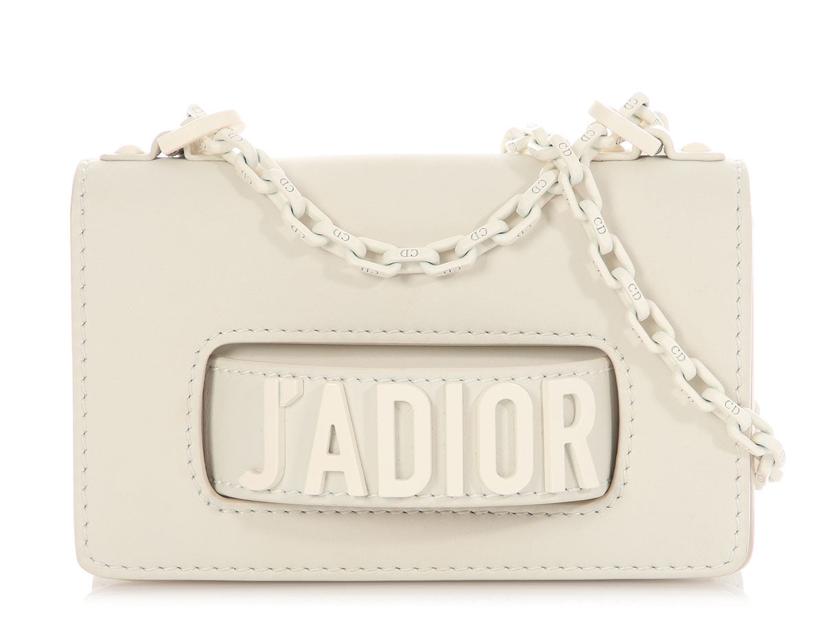 Dior Mini White J’Adior Flap Bag