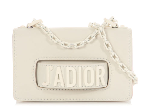Dior Mini White J’Adior Flap Bag