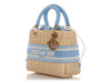 Dior Medium Cornflower Blue Wicker Oblique Lady Dior