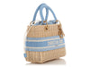 Dior Medium Cornflower Blue Wicker Oblique Lady Dior