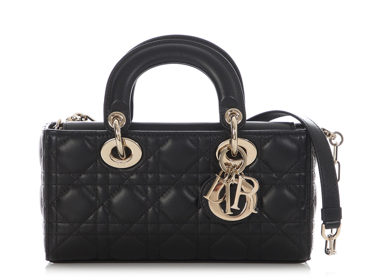 Dior Small Black Lambskin Lady D Joy
