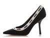 Dior Black J’Adior Embroidered Fab Pumps