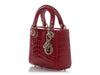 Dior Mini Cherry Red Alligator Lady Dior