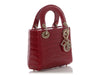 Dior Mini Cherry Red Alligator Lady Dior