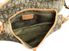 Dior Green Monogram Canvas Saddle Bag
