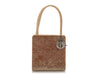 Dior Vintage Light Brown Cannage-Quilted Crystal Velvet Tote