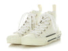 Dior White Oblique Transparency High-Top Sneakers
