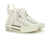 Dior White Oblique Transparency High-Top Sneakers