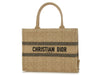 Dior Medium Natural Cannage Raffia Book Tote