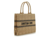 Dior Medium Natural Cannage Raffia Book Tote