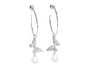 Dior Butterfly Monogram Hoop Earrings